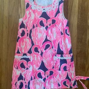 Lilly Pulitzer Flamingo Shift dress little girls 4